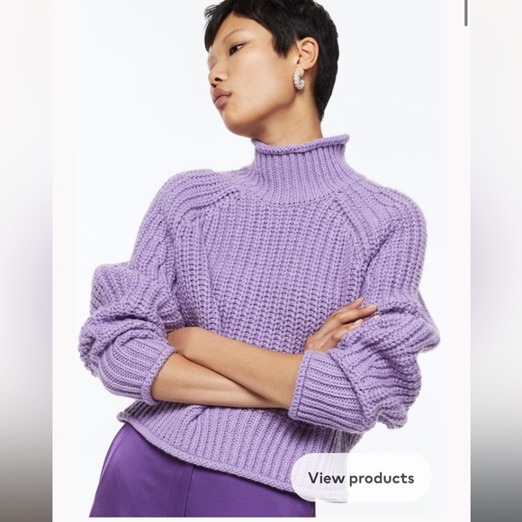 H&M Purple Knit Sweater - Picture 2 of 5